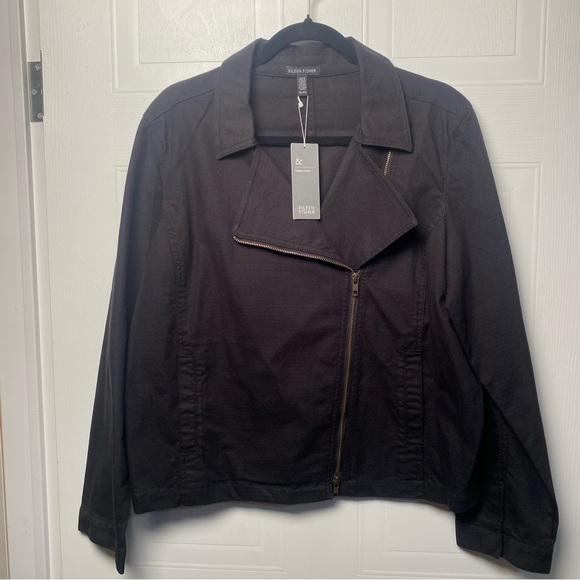 Eileen Fisher Black Moto Jacket XL - Picture 12 of 12